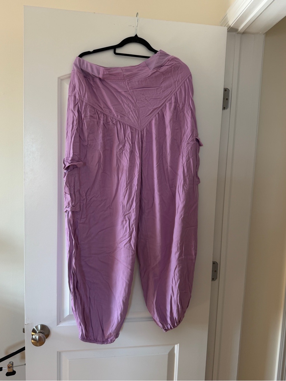 Free People Lavender Wide-Leg Harem Jumpsuit